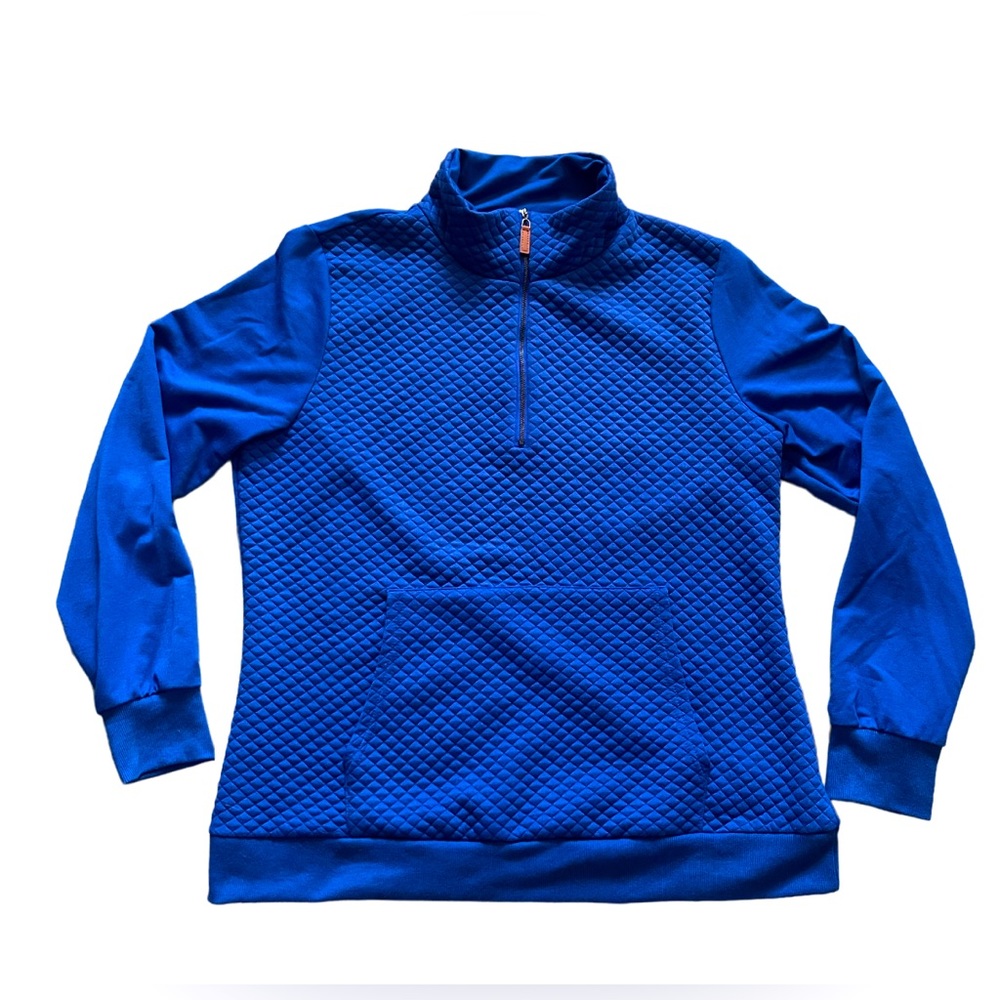Blue Women's Quilted Pullover